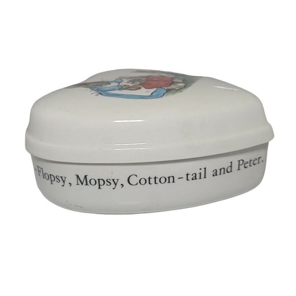 Wedgwood Beatrix Potter Peter Rabbit Heart Shaped Lidded Jewelry Trinket - Picture 6 of 9